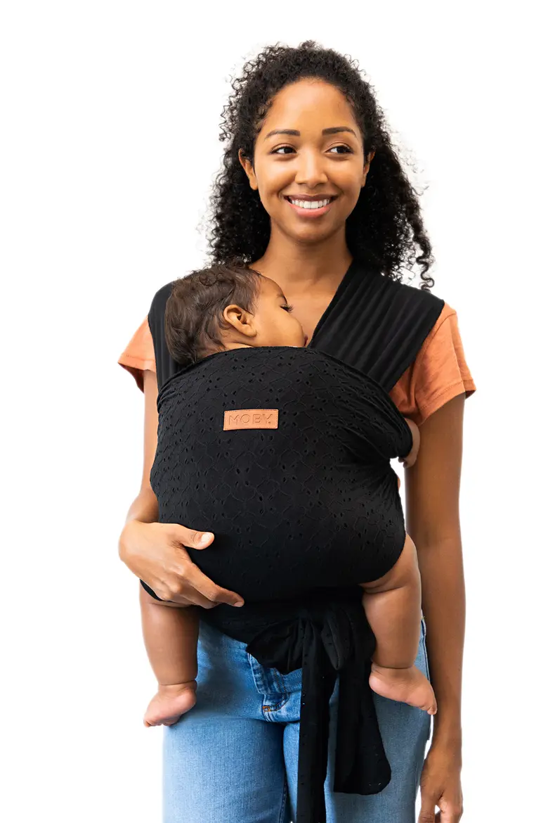 MOBY Embroidered Eyelet Easy-Wrap Baby Carrier - Image 5