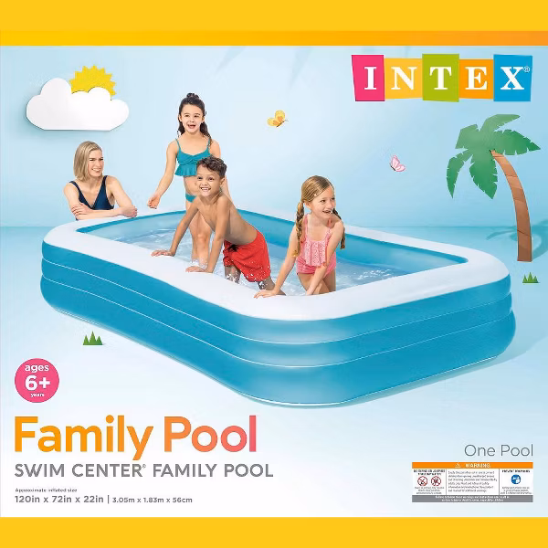 Intex Giant Inflatable Rectangular Kiddie Pool - Image 2