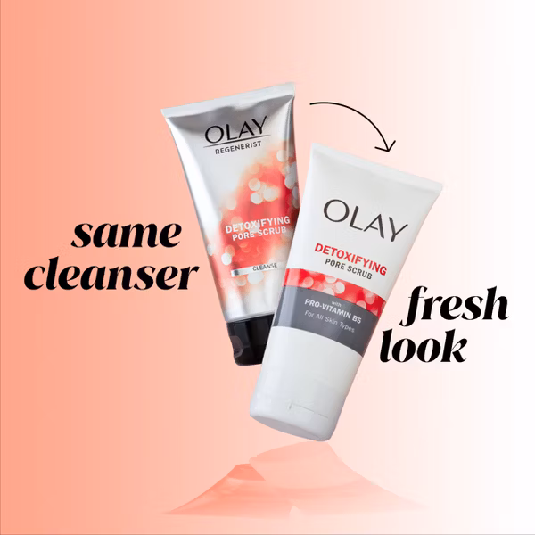 Olay Regenerist Detoxifying Pore Scrub Face Wash : Vitamin B5, Brightening, Normal & Oily Skin - Image 7