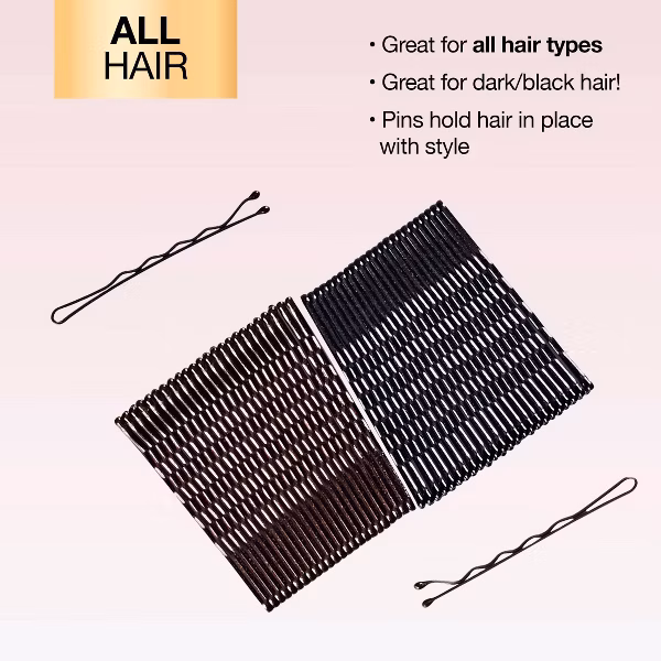 scünci Metal Bobby Pins - Black/Dark Brown : 50pcs - Image 5
