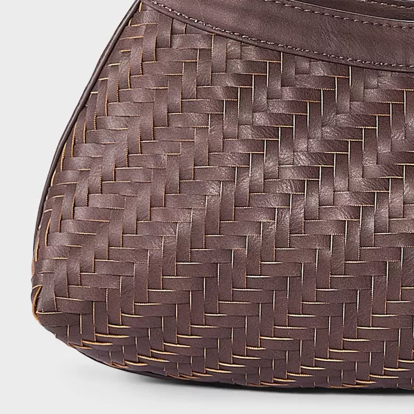 A New Day™ - Woven Shoulder Bag Brown - Image 4