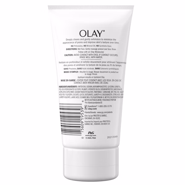 Olay Regenerist Detoxifying Pore Scrub Face Wash : Vitamin B5, Brightening, Normal & Oily Skin - Image 8