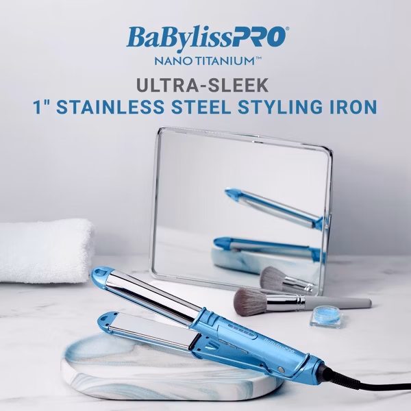 BaBylissPRO Nano Titanium 1" Ultra-Sleek Stainless Steel Styling Iron - Image 6