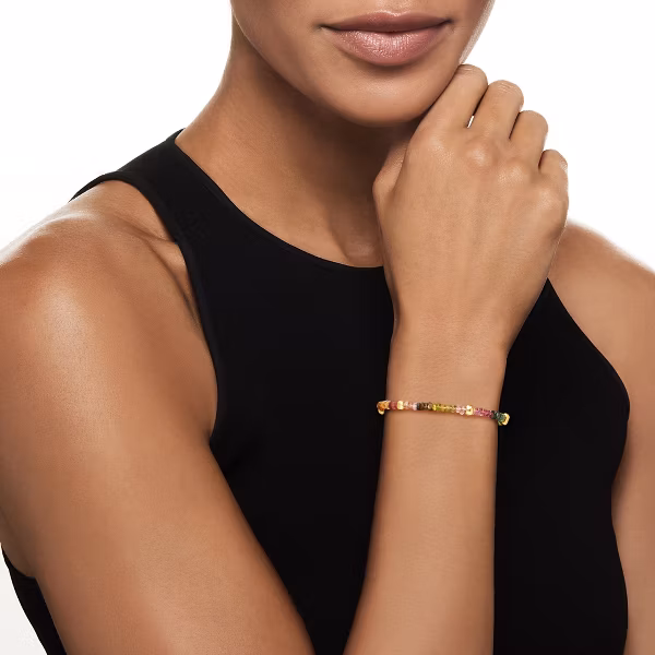 Multicolored Tourmaline Bead Bracelet With 18kt Gold Over Sterling Size 7 By Ross-Simons - Image 2