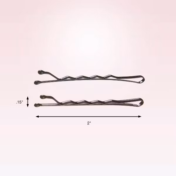 scünci Metal Bobby Pins - Black/Dark Brown : 50pcs - Image 4