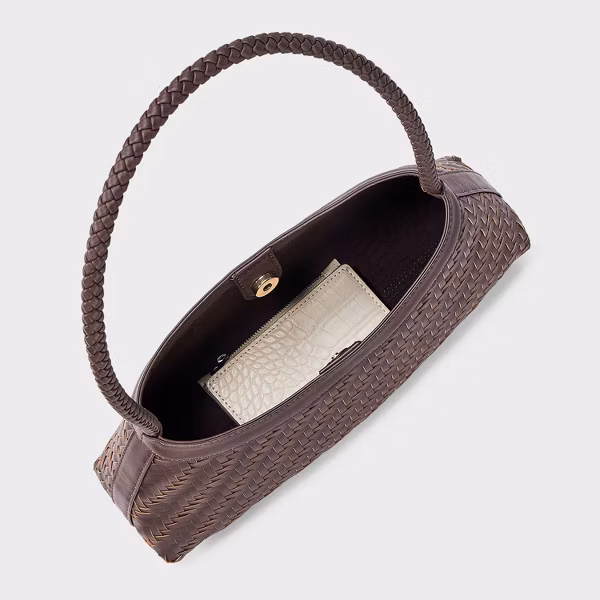 A New Day™ - Woven Shoulder Bag Brown - Image 5