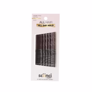 scünci Metal Bobby Pins - Black/Dark Brown : 50pcs