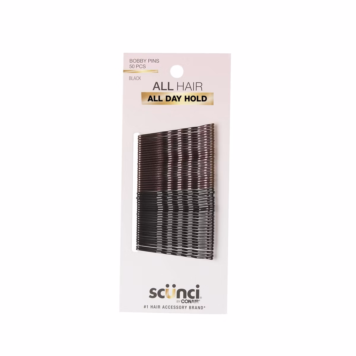 scünci Metal Bobby Pins - Black/Dark Brown : 50pcs