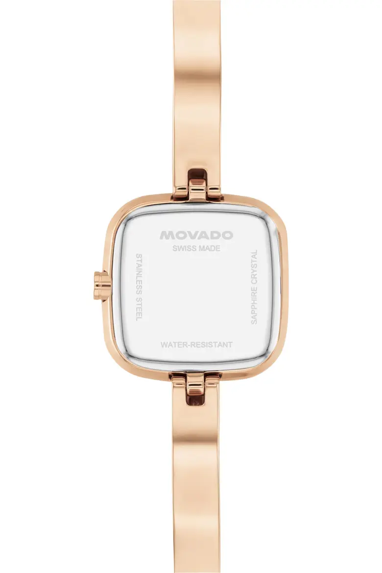 Museum Cushion Bangle Watch by Movado - Image 3
