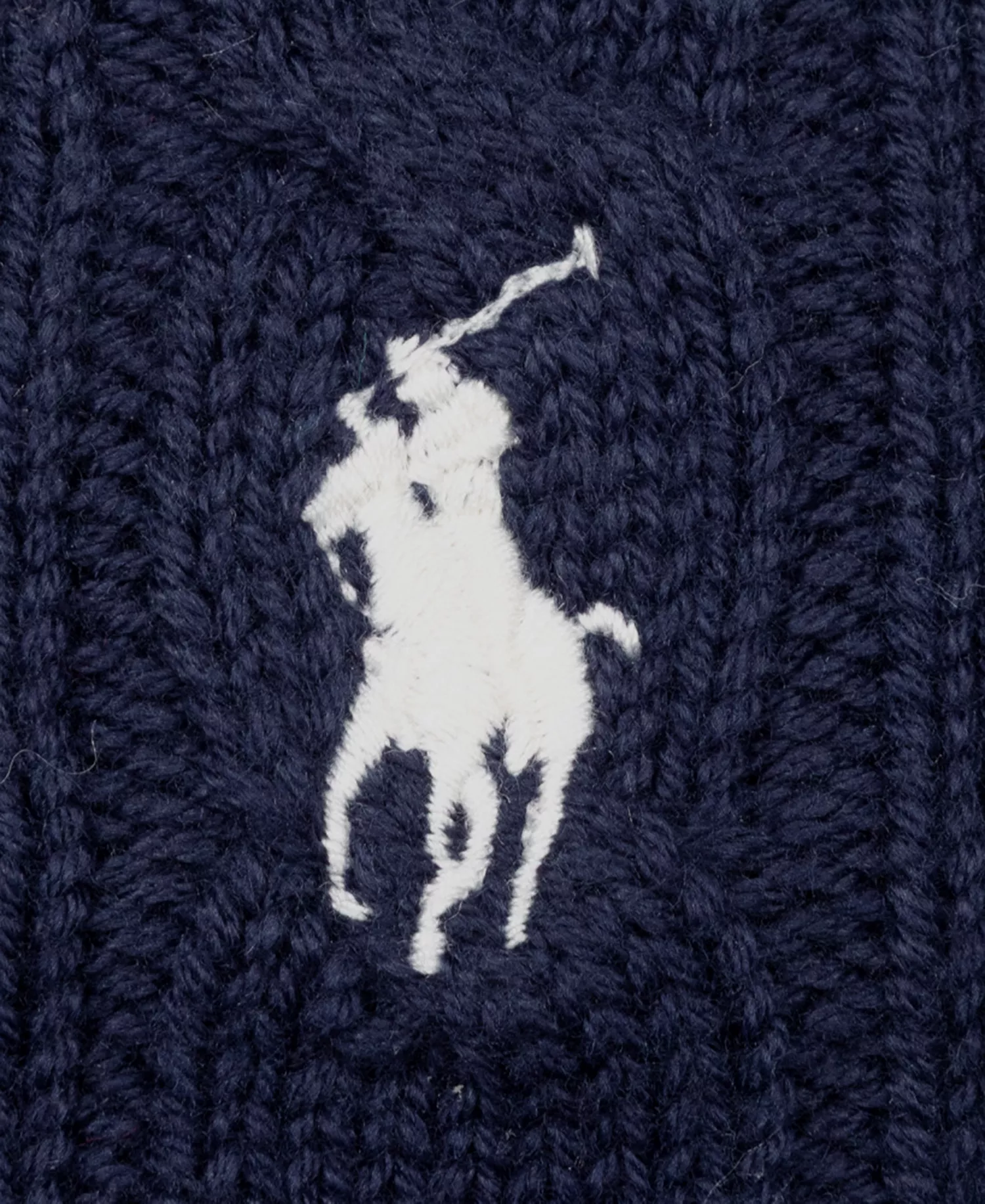 Men's Classic Cotton Cable Baseball Hat-Polo Ralph Lauren - Image 2