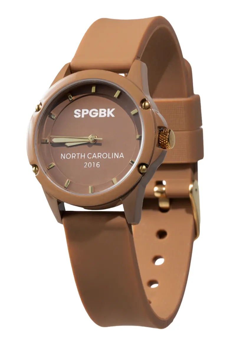SPGBK Watches Brown Sugar Mini Silicone Strap Watch