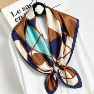 Pure silk colored square scarf - SILKSILKY