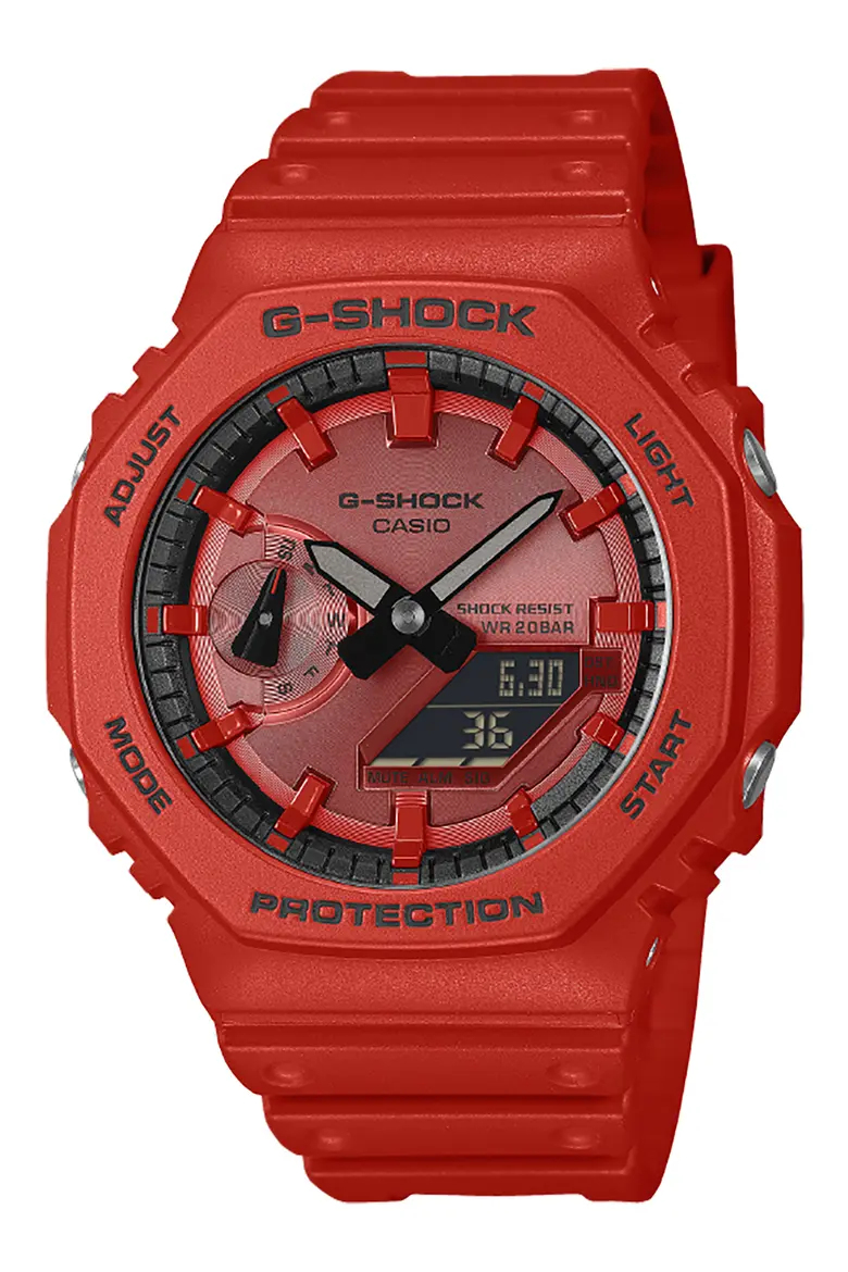 G-SHOCK 5600 Series GA2100RRB-4A Ana-Digi Resin Strap Watch