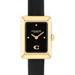 COACH Mara Leather Strap Watch