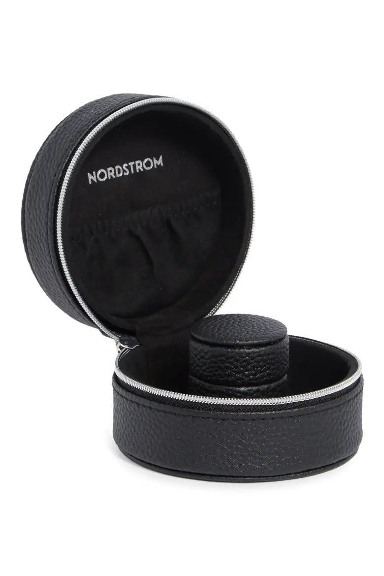 Round Faux Leather Watch Box By Nordstrom - Image 2