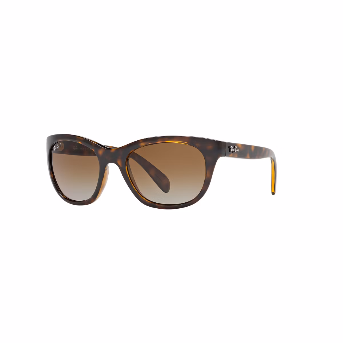 Ray-Ban RB4216 Polarized Brown Gradient Lens Women's Square Sunglasses
