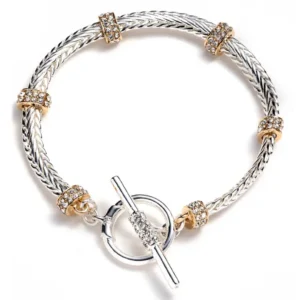 Lauren Ralph Lauren Pavé Rondelle Flex Bracelet