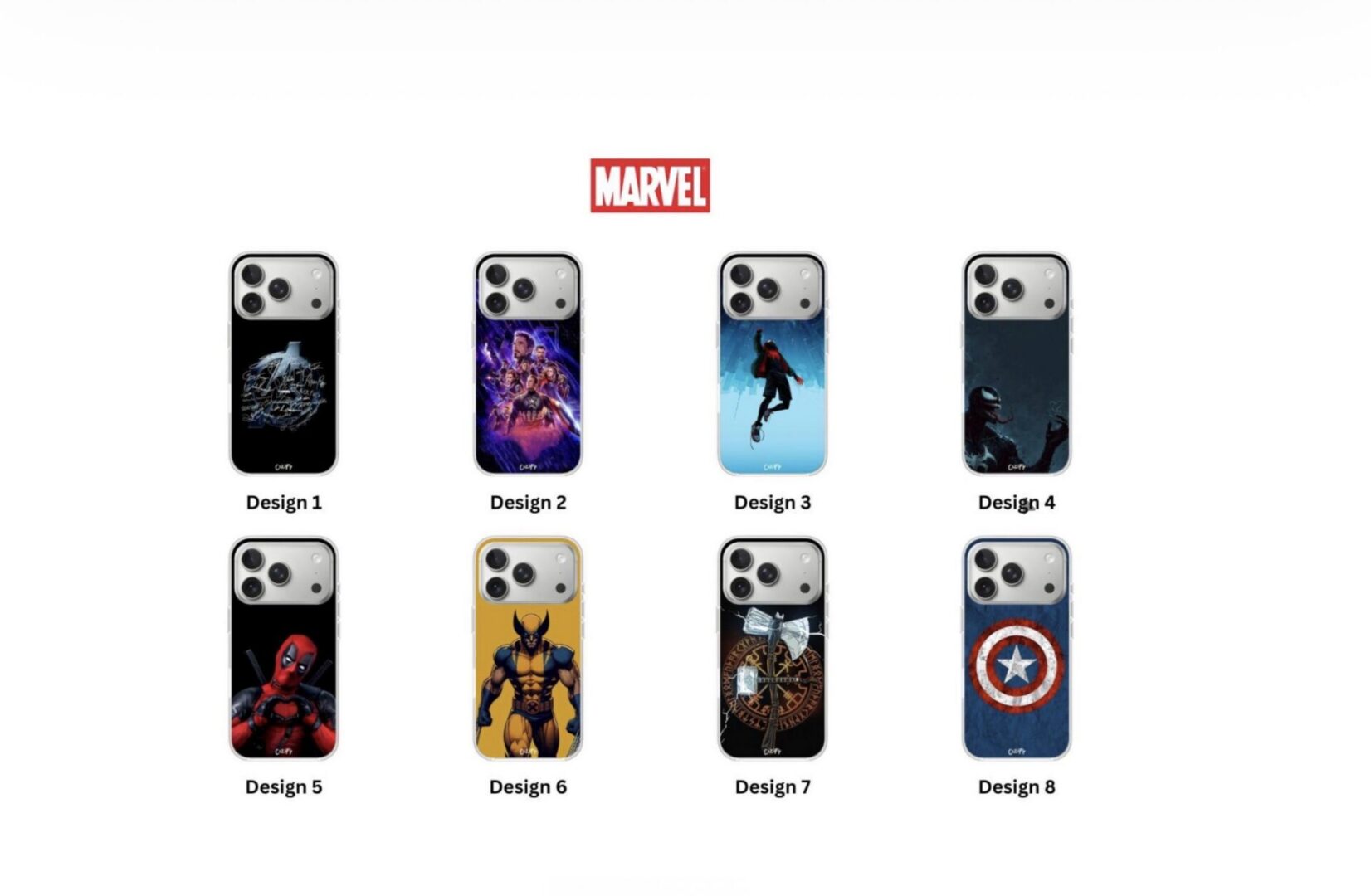 MARVEL IPHONE CASES (1-8)
