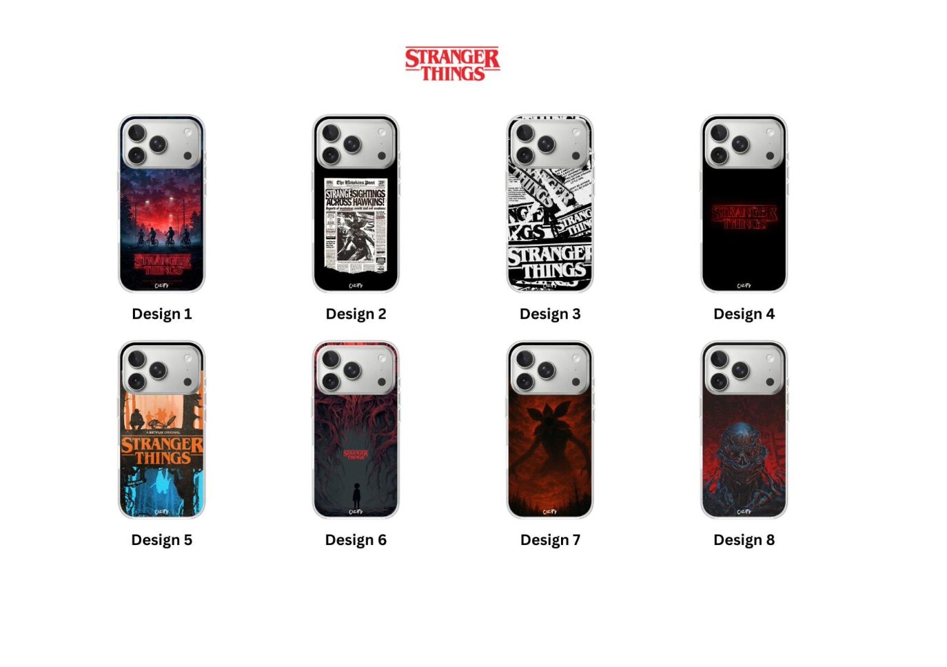 STRANGER THINGS IPHONE CASE DESIGNS