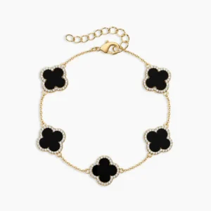 Electric Picks Icon Black Clover Bracelet